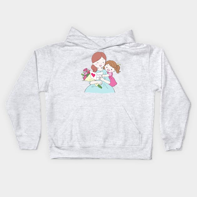 mothers day gift Kids Hoodie by Mdath